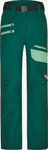 ZIENER Regular Workout Pants 'AILEEN' in Green: front