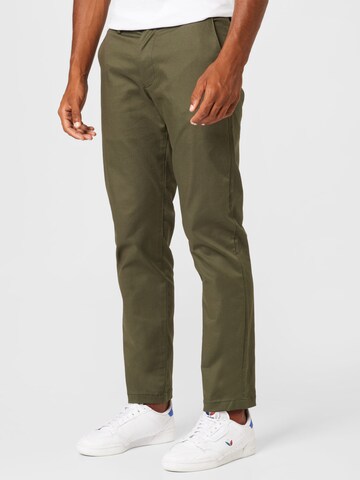 SELECTED HOMME Regular Панталон Chino 'Stoke' в зелено: отпред