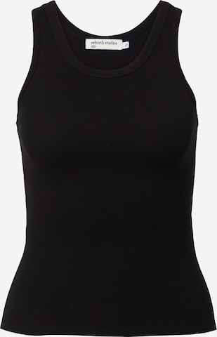 Rebirth Studios Top 'Ivy' in Black: front