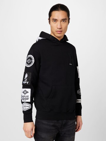 REPLAY Sweatshirt in Schwarz: predná strana