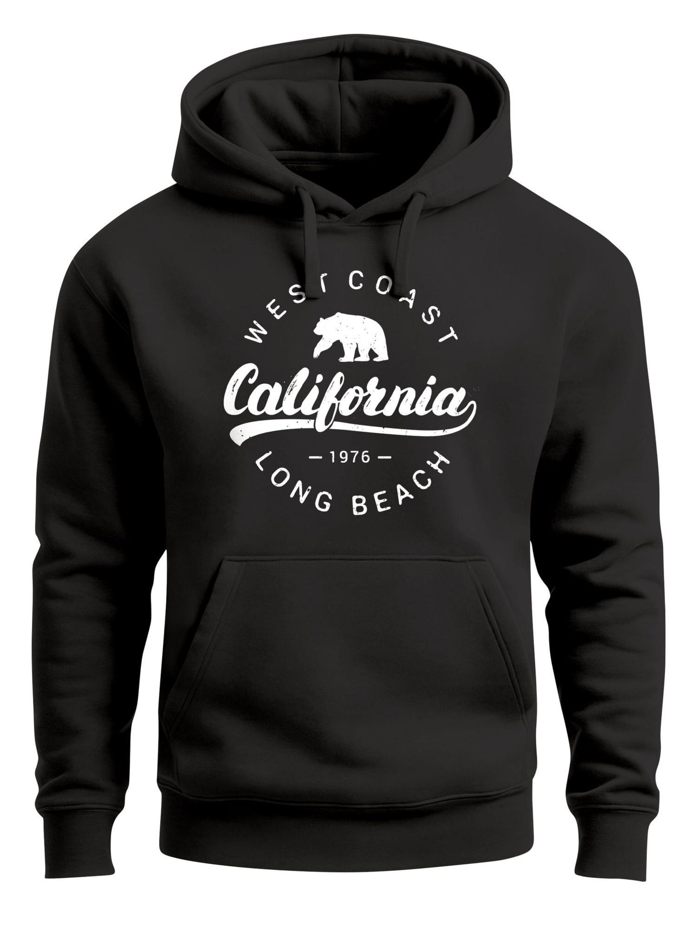 Neverless Sweatshirt 'Westcoast California' in Black: front