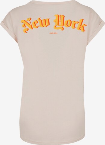T-shirt 'New York' F4NT4STIC en beige