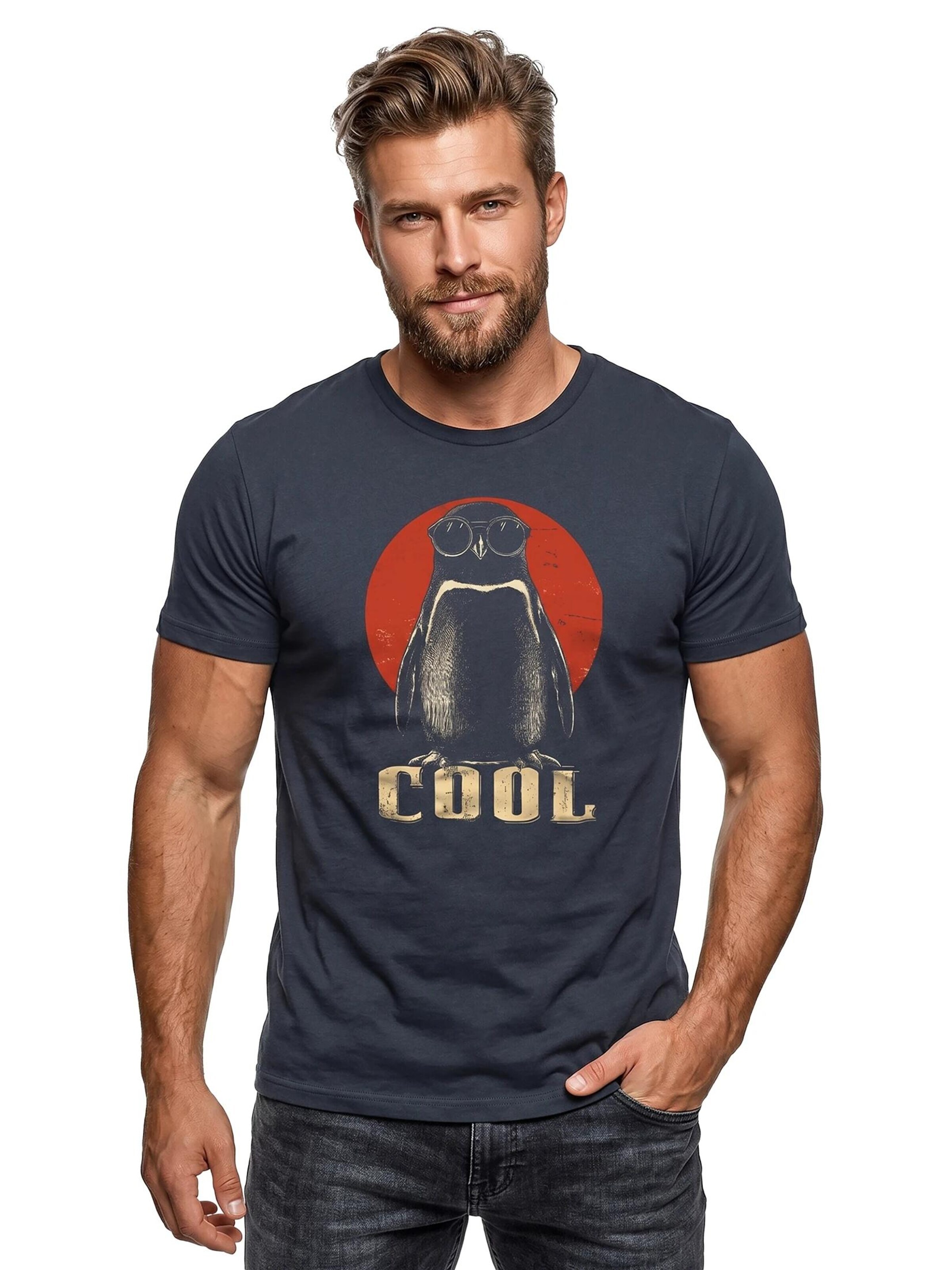 MAKAYA Shirt 'Pinguin' in Grey