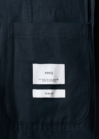 MANGO MAN Slim fit Suit Jacket 'Delave' in Blue