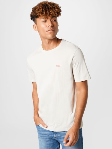 HUGO T-Shirt 'Dero' in Beige: predná strana