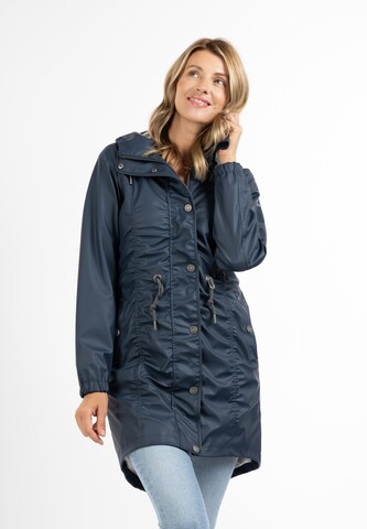 Usha Raincoat in Blue: front