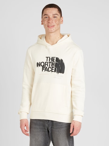 THE NORTH FACE Суичър в бяло: отпред