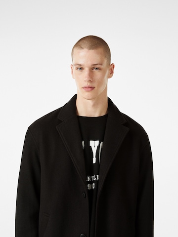 Bershka Between-Seasons Coat in Black