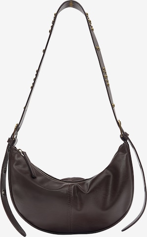 Pull&Bear Olkalaukku värissä ruskea: etupuoli