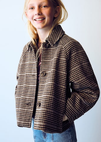 MANGO KIDS Tussenjas 'YORK' in Bruin: voorkant