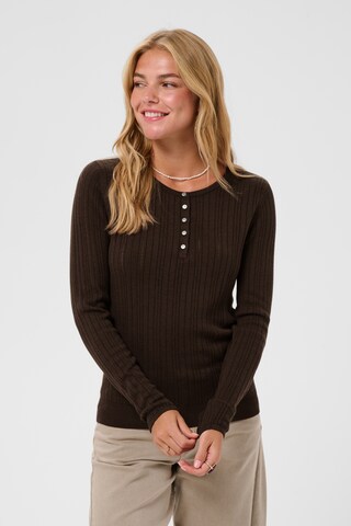 Cream Sweter 'Peloa' w kolorze brązowy: przód