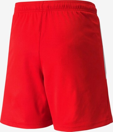 Regular Pantalon de sport 'TeamLiga' PUMA en rouge