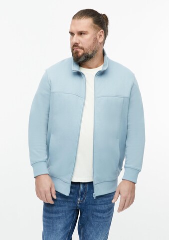 Veste de survêtement s.Oliver Men Big Sizes en bleu : devant