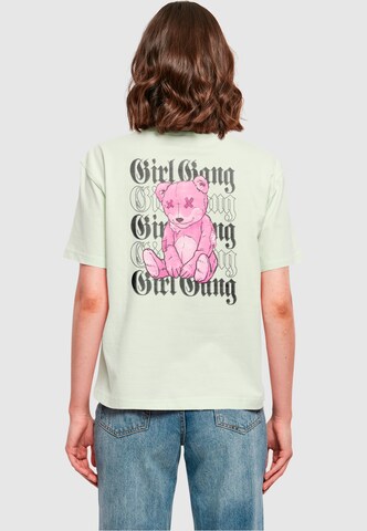 Miss Tee Shirt 'Girl Gang' in Green