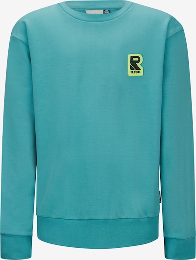 Retour Jeans Sweatshirt 'Sammy' i lemon / petroleum / sort, Produktvisning