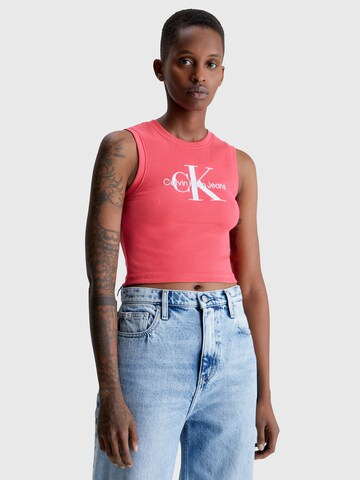 Calvin Klein Jeans - Top en rosa: frente