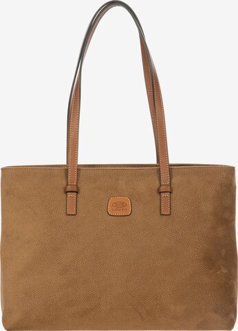 Bric's Shopper in Brown: front