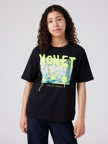 T-Shirt TWO SOON en noir : devant