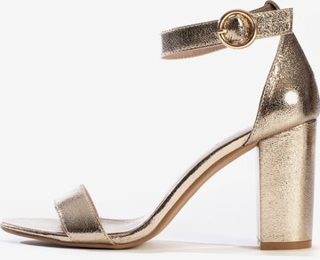 Celena Strap sandal 'Claudia' in Gold: front