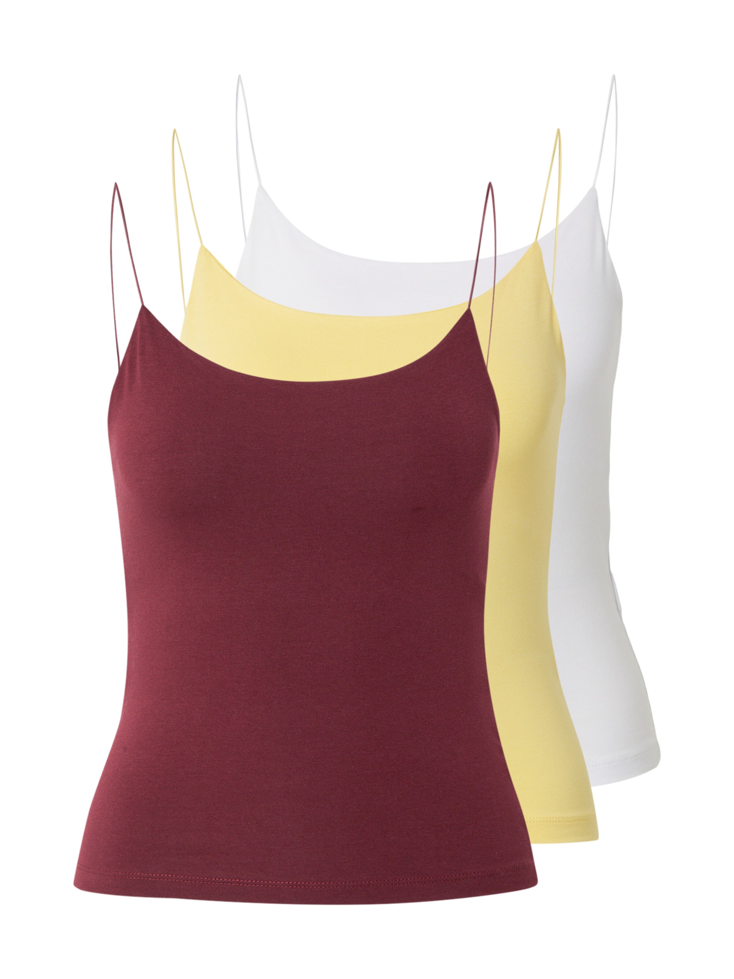 Top 'Lena' studioselect di colore giallo / borgogna / bianco, Visualizzazione prodotti