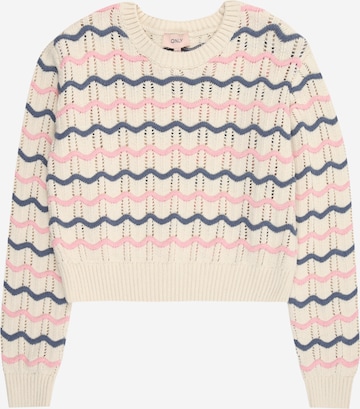 ONLY GIRLS Pulóver 'KOGSTIA' - bézs: elől