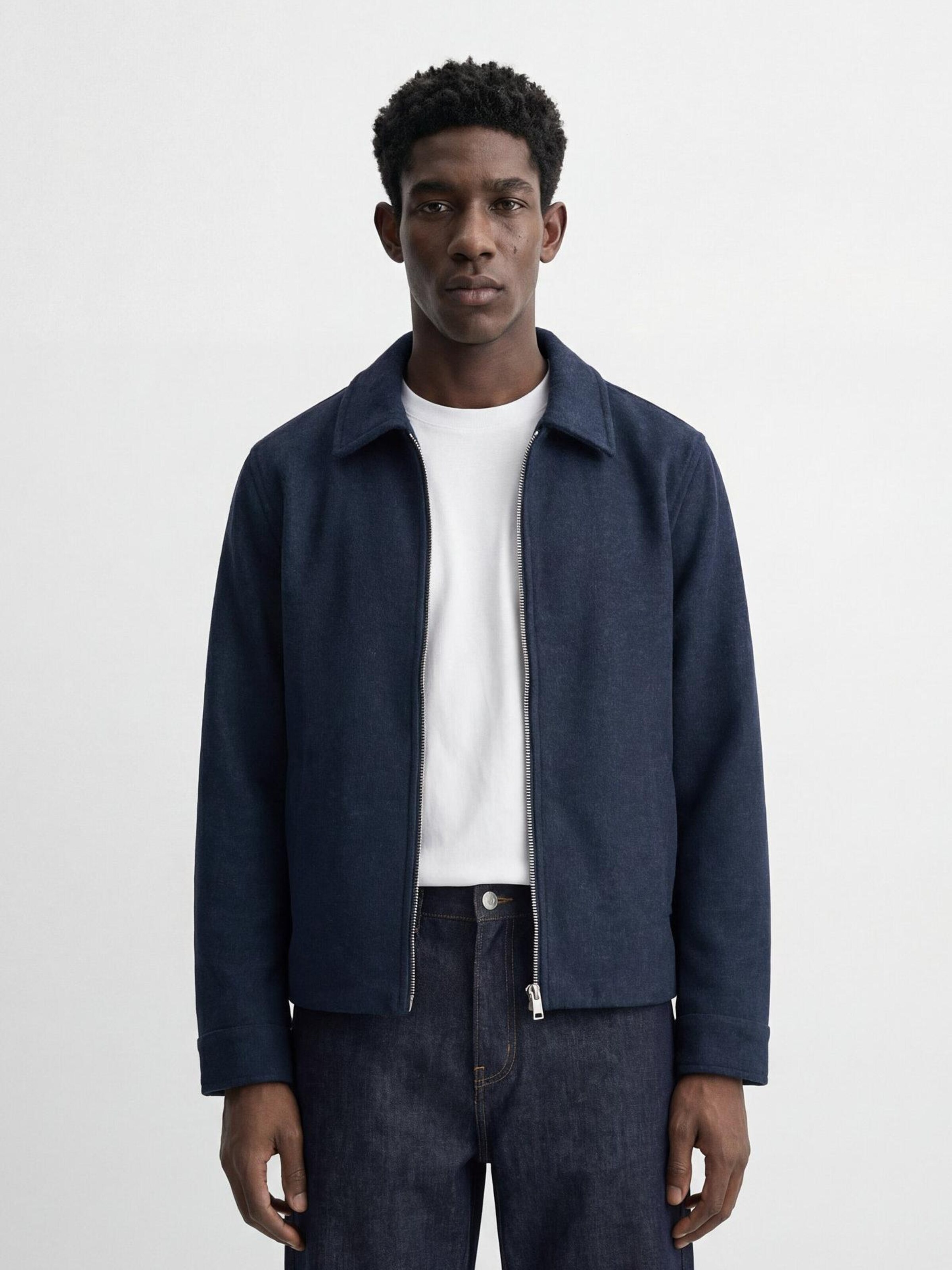 Burocs Between-Season Jacket in Blue: front