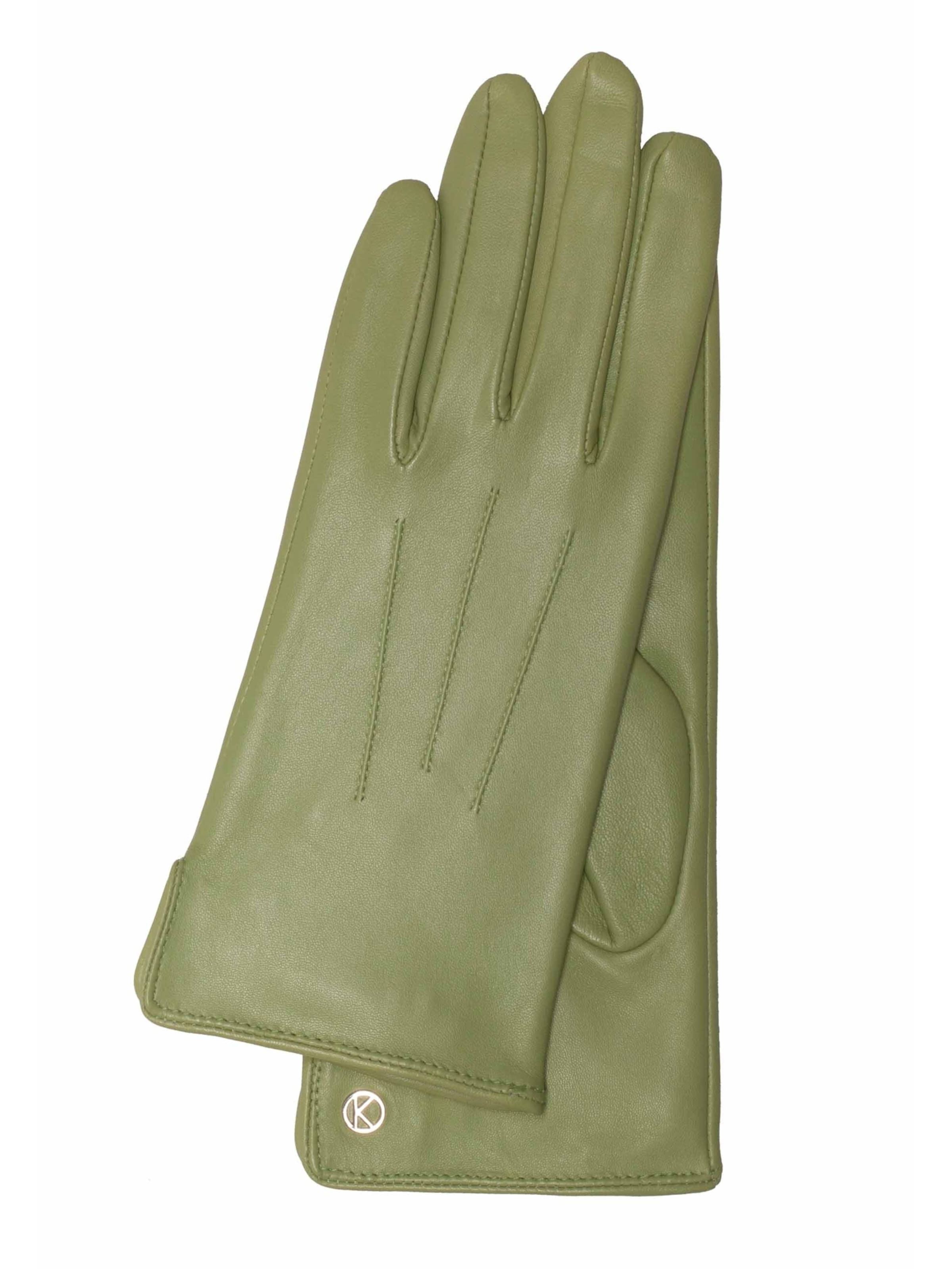KESSLER Full Finger Gloves 'CARLA' in Green: front