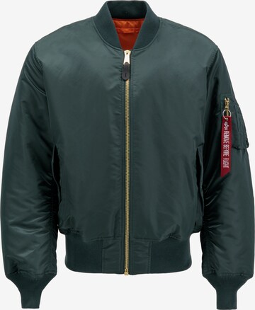 ALPHA INDUSTRIES Tussenjas 'MA-1' in Groen: voorkant