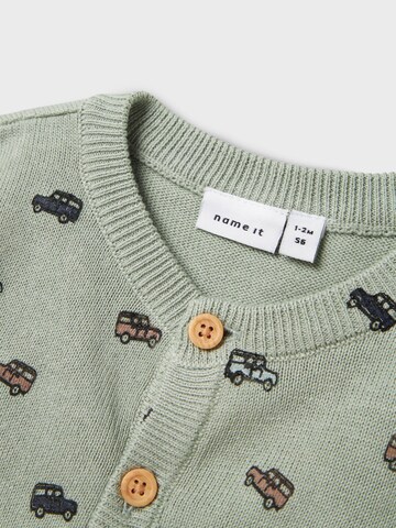 NAME IT Knit cardigan in Green
