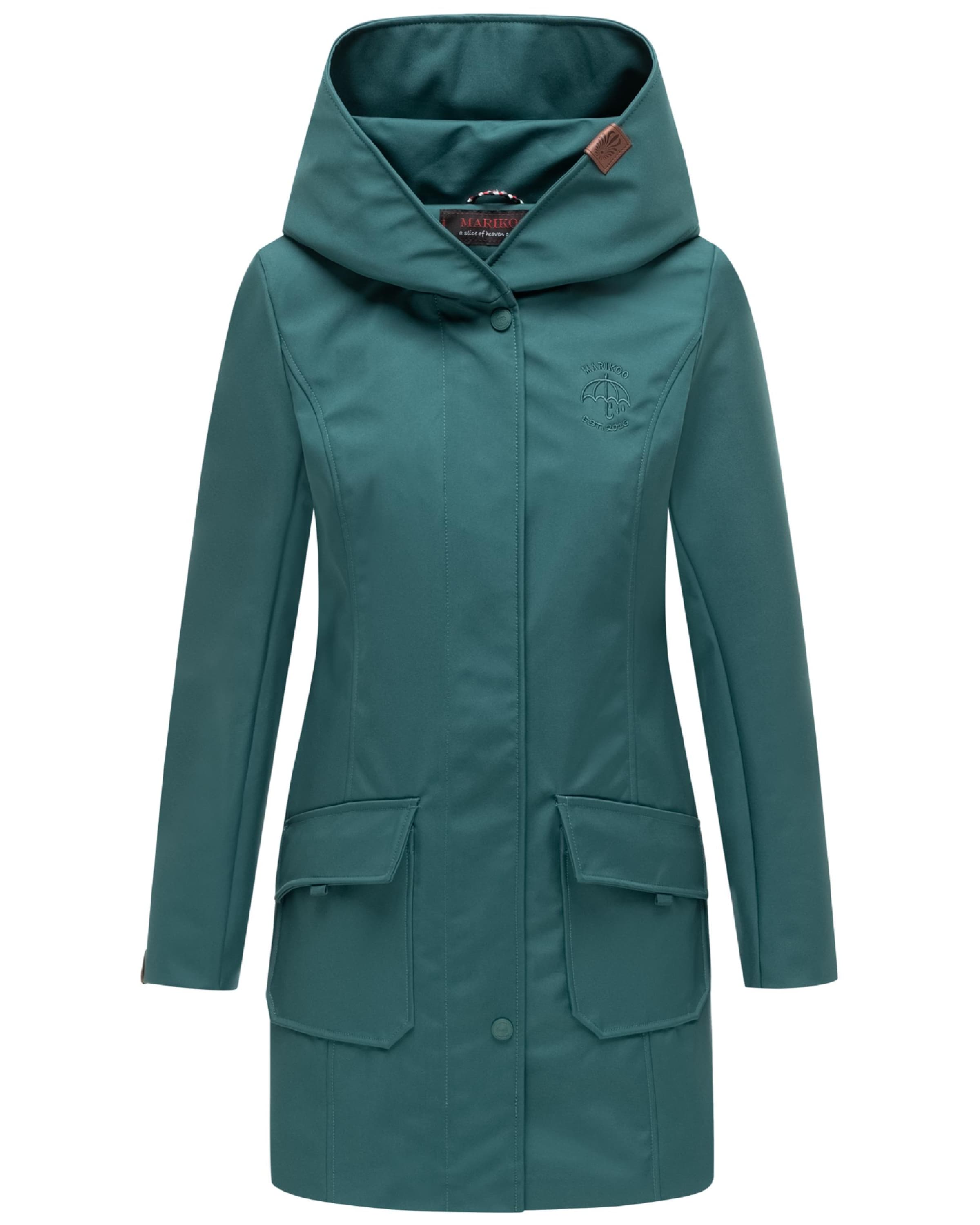 Cappotto funzionale 'Mayleen' di MARIKOO in verde: frontale