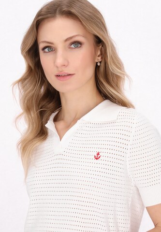 DreiMaster Klassik Свитер 'Classic Look' в Белый