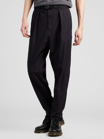 G-Star RAW Tapered Bandplooibroek in Zwart: voorkant