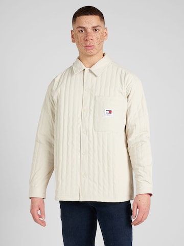 Tommy Jeans Between-Season Jacket in Beige: front