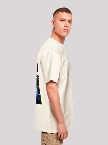F4NT4STIC Shirt 'Atari Games Logo White Retro Gaming Horizontal' in Beige