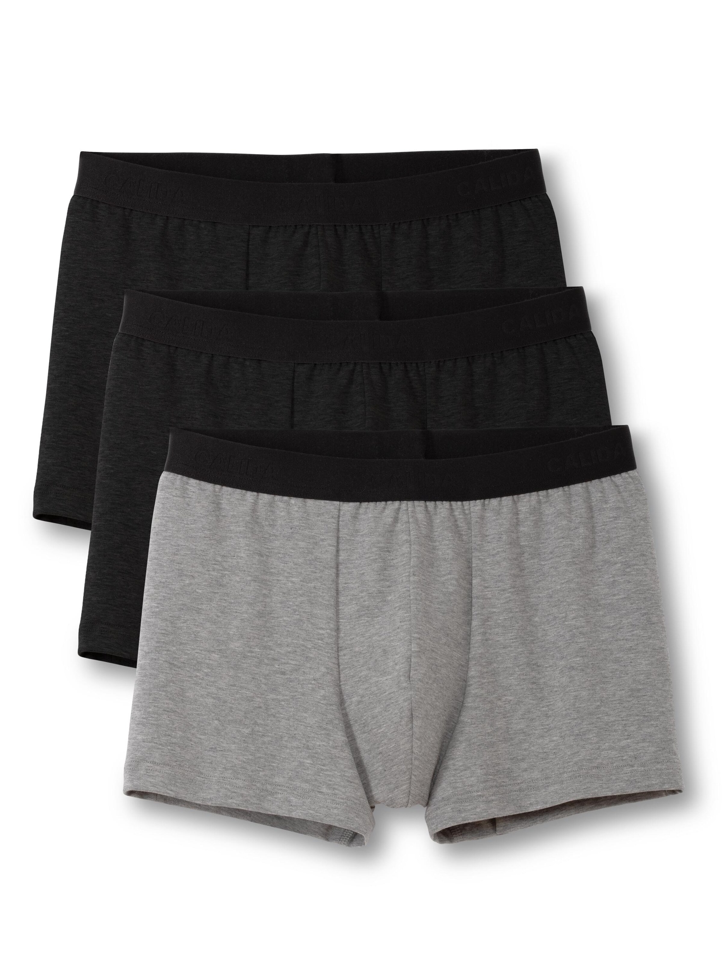 Boxer 'Natural Benefit' di CALIDA in nero: frontale