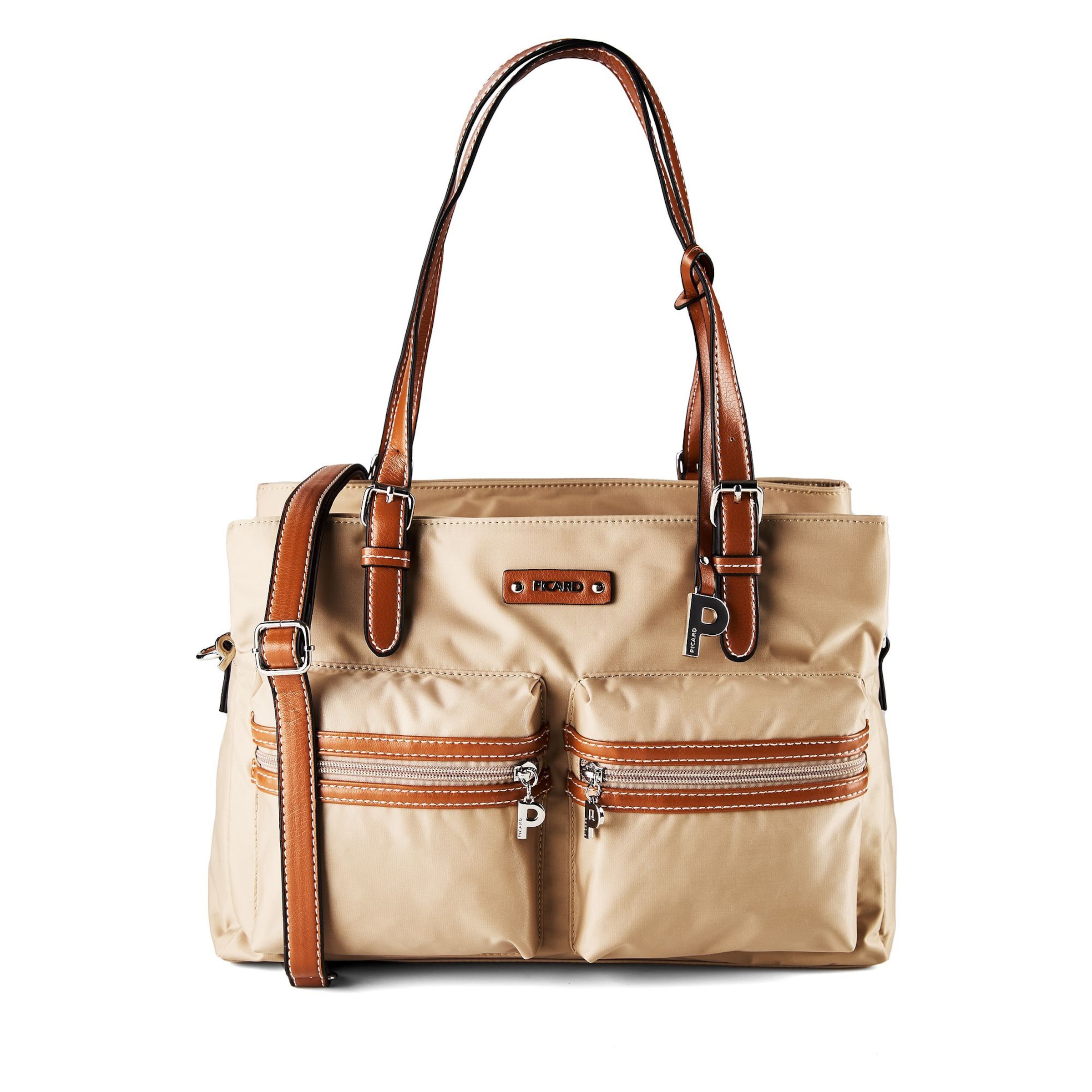 Borsa a spalla di Picard in beige: frontale