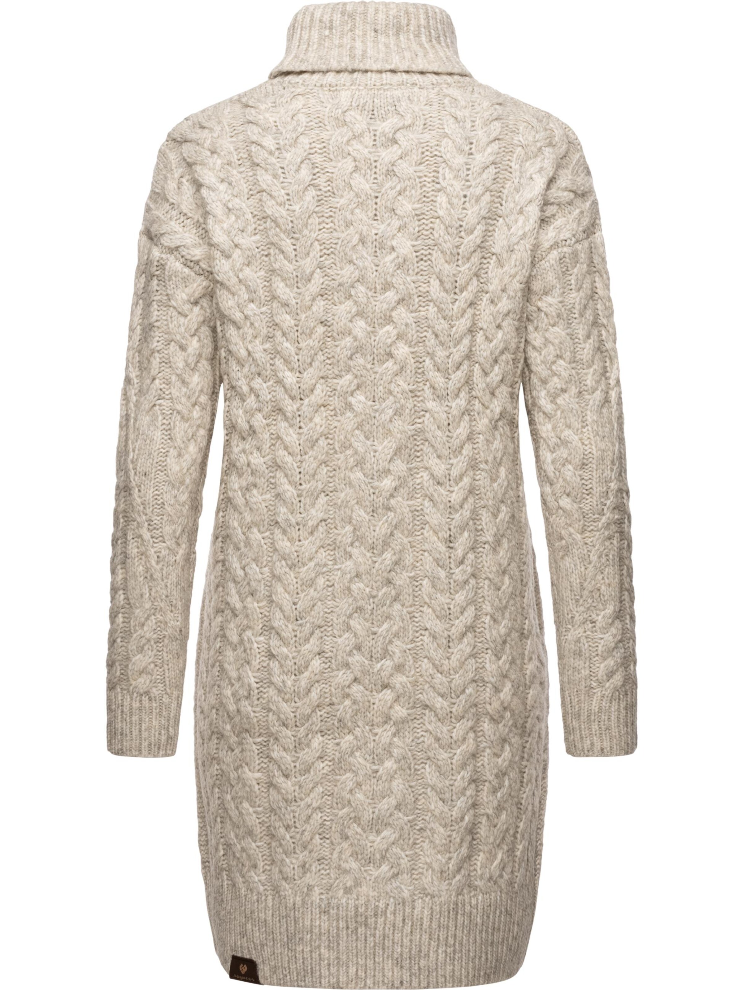 Ragwear Knitted dress 'Janna' in Beige