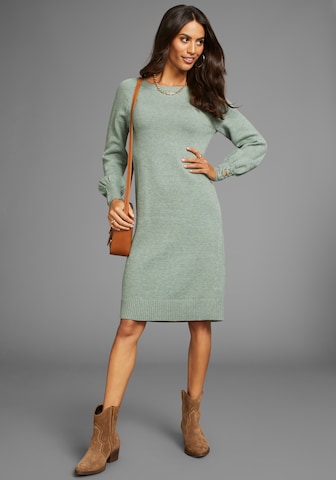 LAURA SCOTT Knitted dress in Green