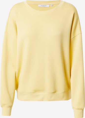 Sweat-shirt 'Ima' MSCH COPENHAGEN en jaune : devant