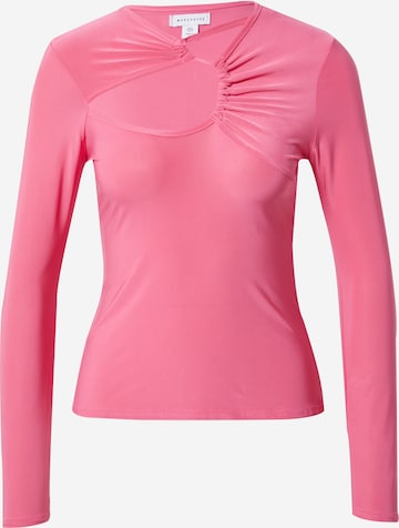 Warehouse Shirt in Roze: voorkant