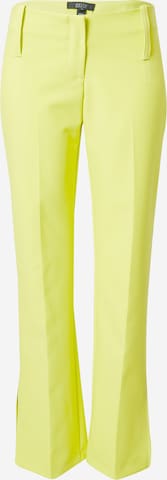 River Island Обычный Плиссированные брюки в Желтый: спереди
