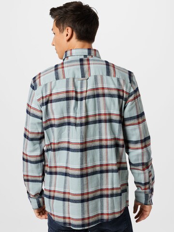 TOM TAILOR Comfort fit Button Up Shirt in Blue