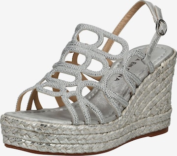 Sandales Alma En Pena en argent : devant