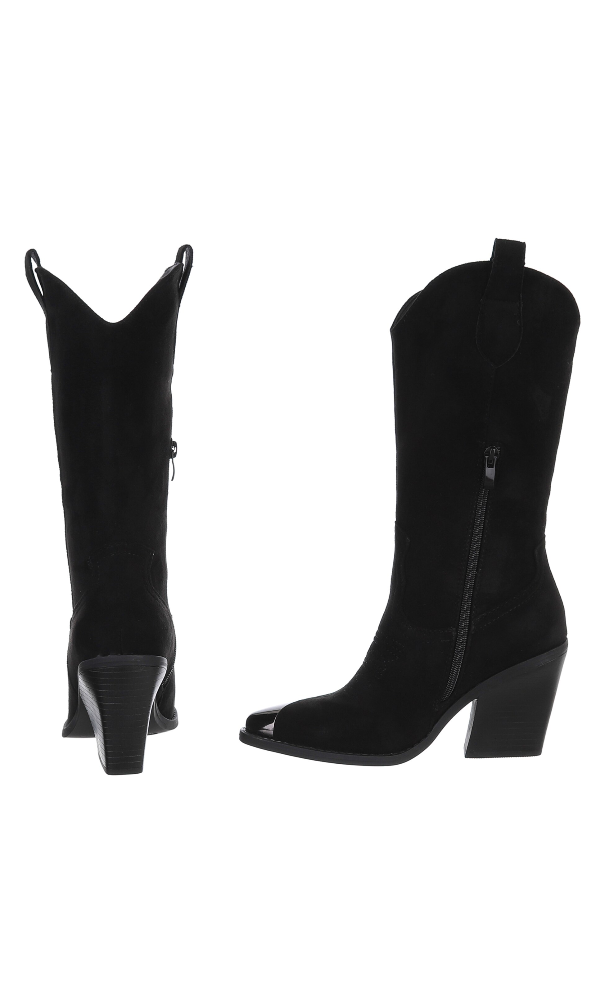 Ital-Design Cowboy Boots in Black