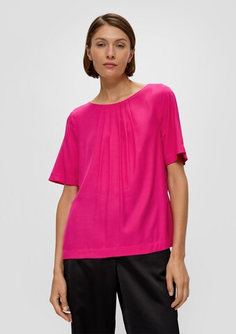 Camicia da donna di s.Oliver BLACK LABEL in rosa: frontale