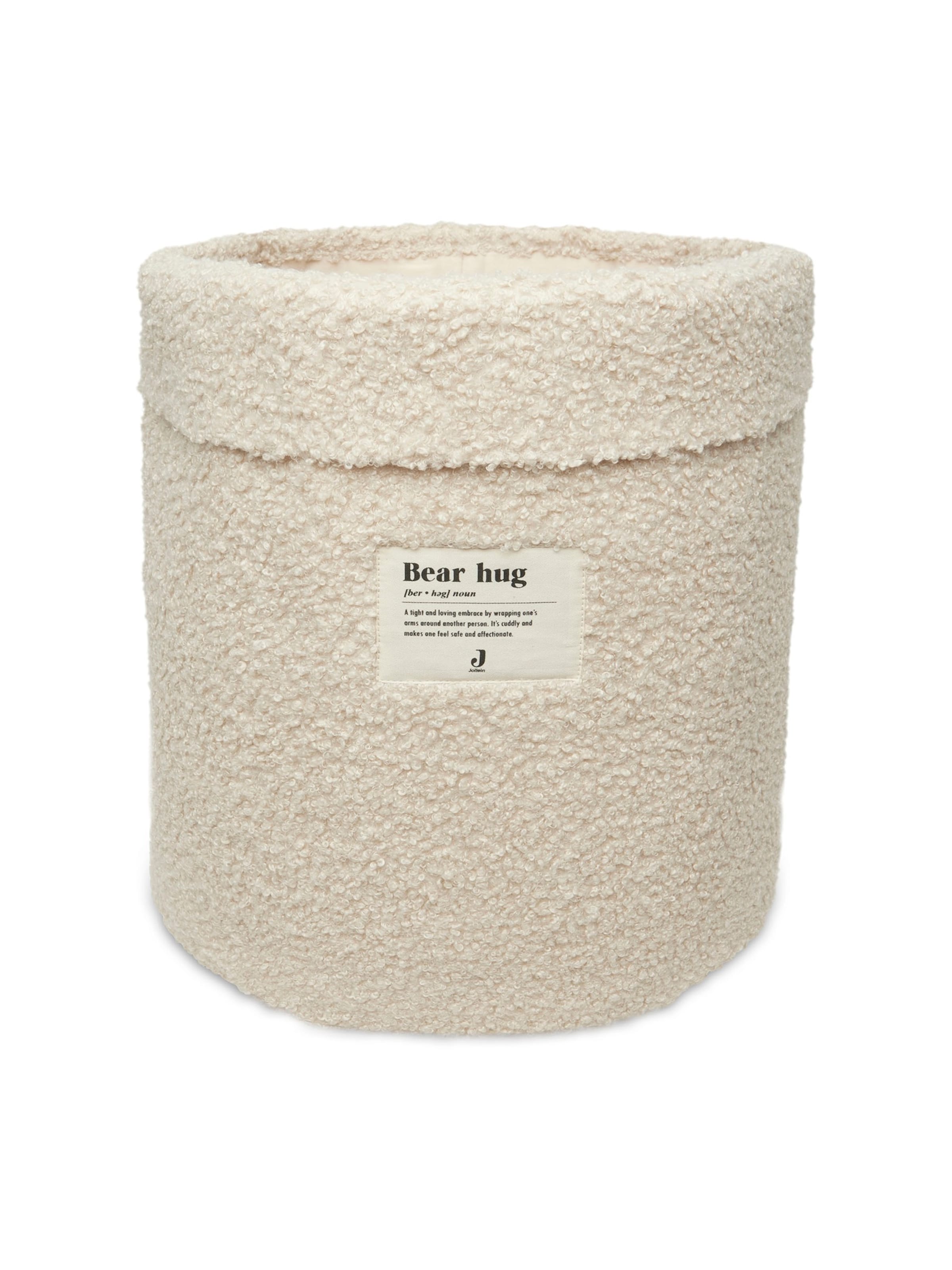 Jollein Aufbewahrungskorb 'Boucle' in Beige: Vorderseite