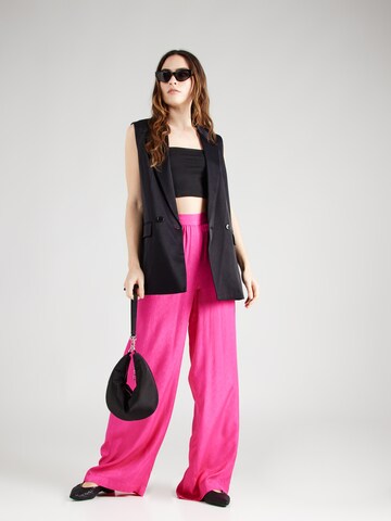 VILA Wide leg Broek 'VIMIRINA' in Roze