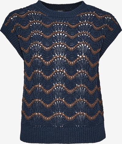 OPUS Sweater 'Powina' in Navy / Light brown, Item view