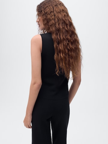 MANGO Gebreide bodywarmer 'YOLANDO' in Zwart