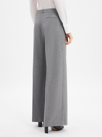 Wide Leg Pantalon à pince 'Tiana' BOSS en gris